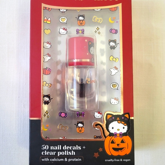 Hello Kitty Spooky Sweet Nail Decal Set. 50 Cute Decals + Clear Polish - Picture 7 of 8
